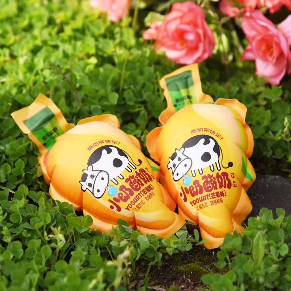 Custom printed laminated drink bag refill 200ml pouch fruit sachet juice packaging