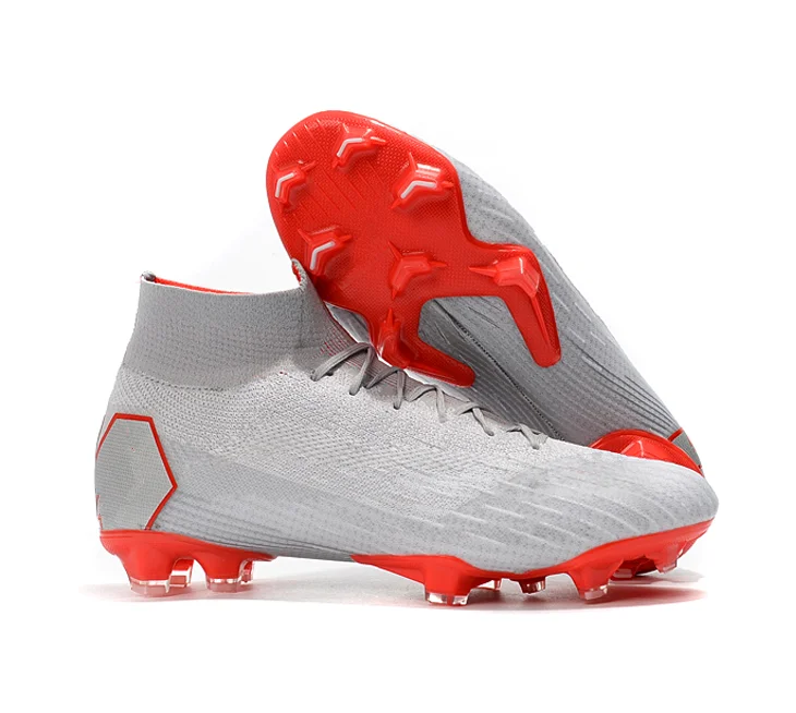 
custom high fly ankle soccer shoes man outdoor football shoes waterproof soccer shoes 