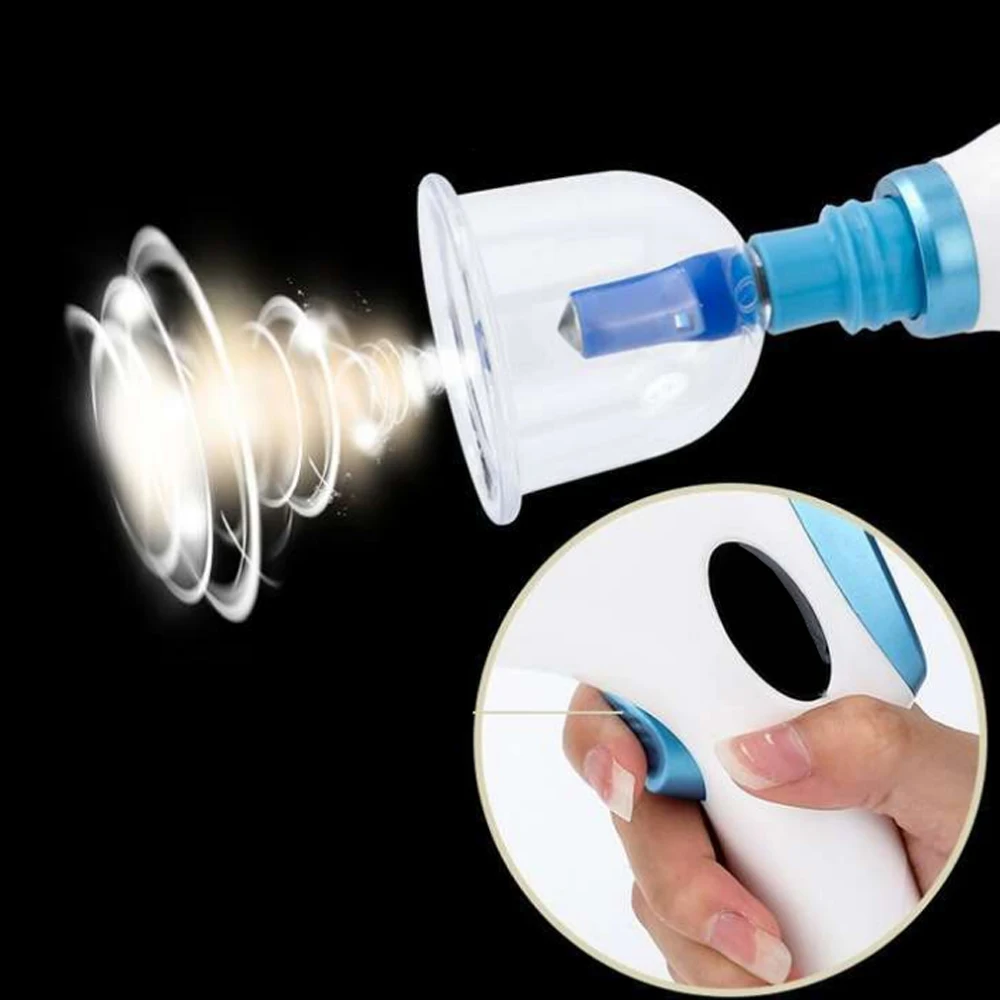 
OCELL Chinese traditional Glass and Rubber Therapy Electrical Vacuum cupping household use rechargeable for body 