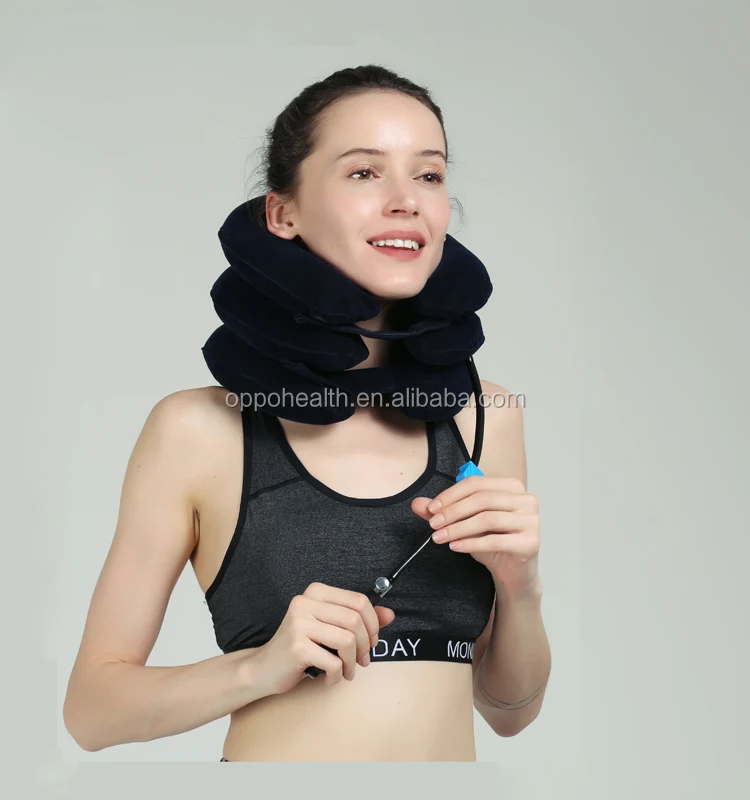 inflatable cervical collar types soft air pump neck brace traction