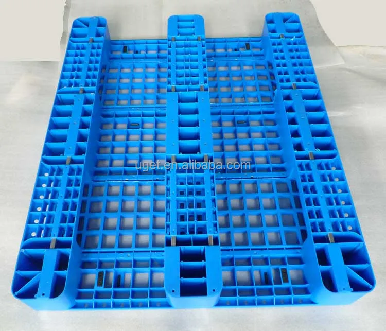 
Heavy Duty 1200*1000 4 Four Way Entry Single Face Grid 6 Runner Plastic Pallet 
