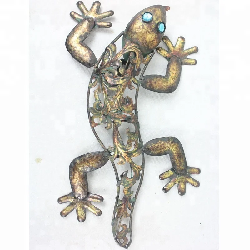 metal wall hanging art lizards decoration