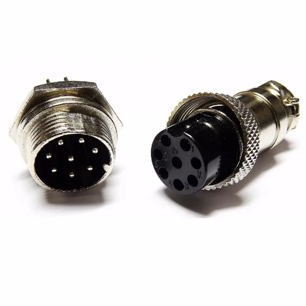 8 pin водонепроницаемый круговой аэрокосмической gx16 разъем