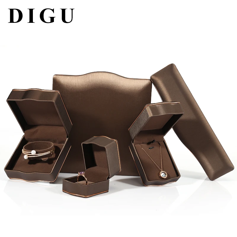 DIGU NEW Design Accept Custom  High Quality PU leather jewelry box