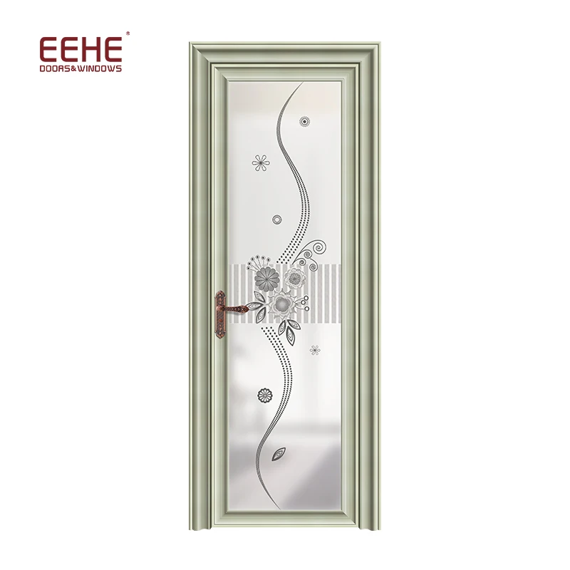 Tempered and fire rated  aluminum frame glass swing door