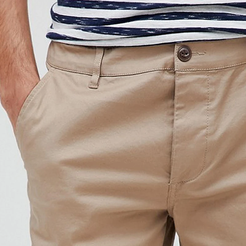 Ecoach New arrival OEM Custom design slim fit khaki short shorts high quality woven men casual cotton shorts mens