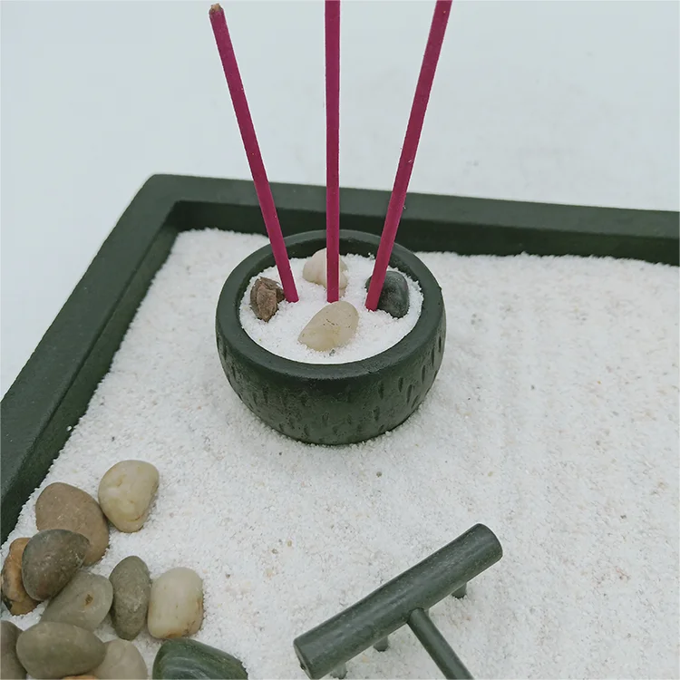 Wholesale  mini zen garden decorative decoration zen desktop zen garden