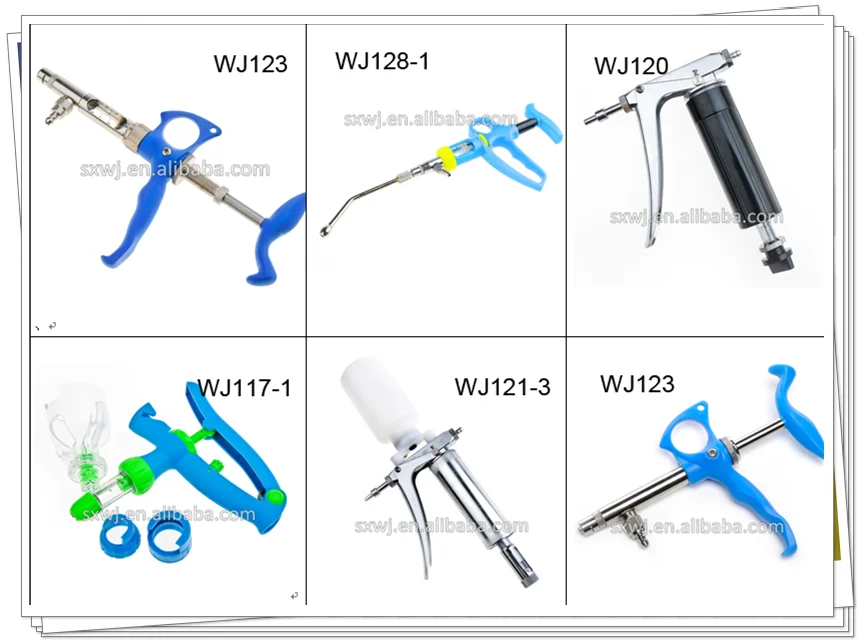 WJ116Veterinary syringe for fowl, Small dose poultry vaccinator chicken automatic vaccine syringe