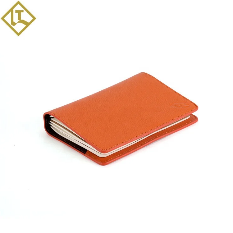 
Wholesale custom logo embossed A5 A6 blank handmade travel notebook dairy leather cover notebook leather journal 