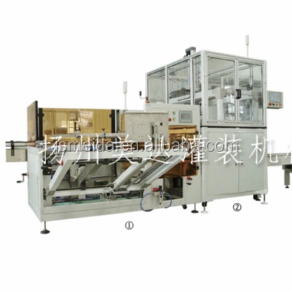 Аэрозольные продукты автоматической упаковки и штабелеукладчик