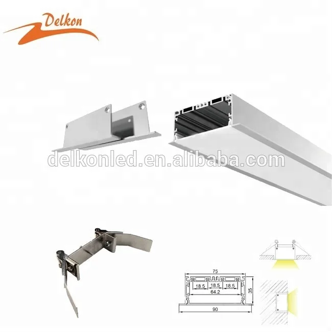 90*35mm L X  T Shape Linkable Aluminum Profile LED Strip Light LED Aluminum Track