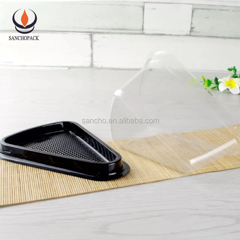 Custom thermoformed plastic cheesecake cake packaging container with lid