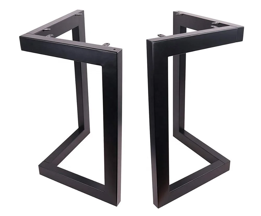
New Design Metal Country Style L-Shaped Dining Table Legs Industrial Kitchen Table Legs 