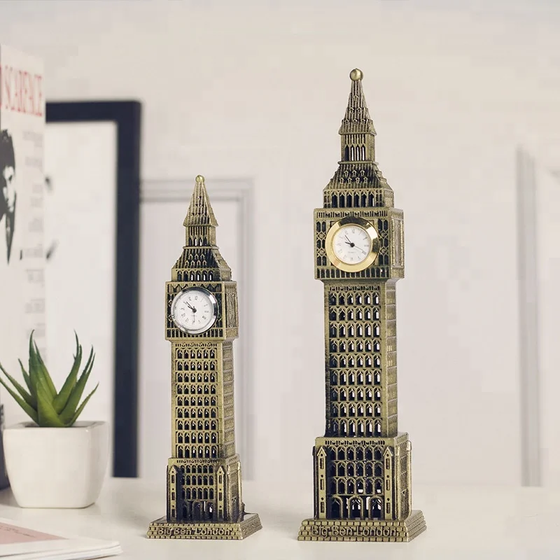 Handmade Metal Models London Big Ben Clock Souvenirs