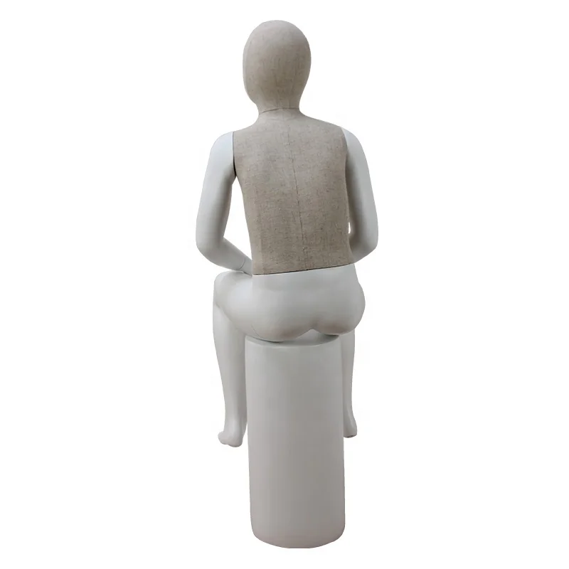 fabric full body children kids sitting mannequin for sale