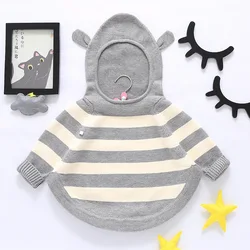 Baby Clothes Factory Wholesale 2017 New Design Cashmere Baby Girl Hoody Sweater