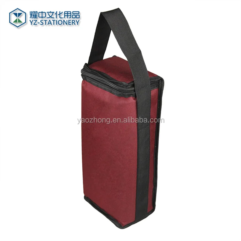 
High quality thermos for wine neoprene double wine bottle carrying cooler bag 