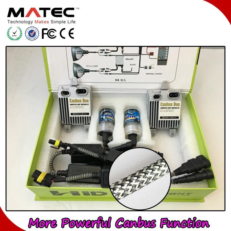 HID Kit Factory MATEC 35W 55W H7 9005 9006 H4 4300K 6000K 55 Watt HID Xenon Kit