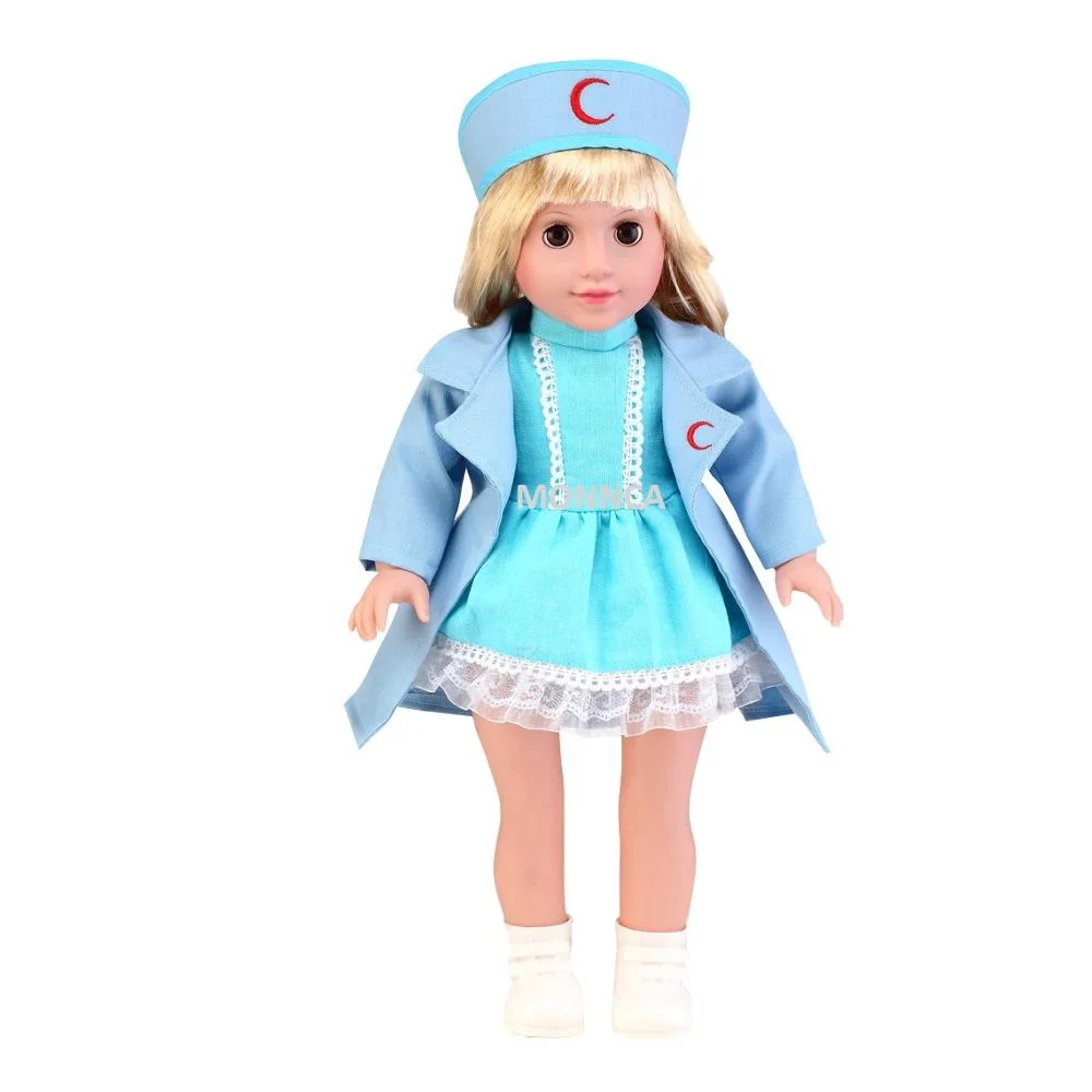 18 Inch Fashion American Student Girl Silicone Doll Toy New Arrival Various Designs Girls Doll Venyl Doll