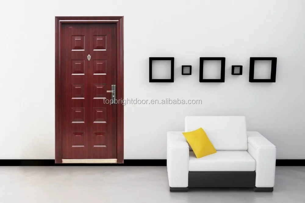 Modern design home wood doors sound proof turkish door design wooden security door