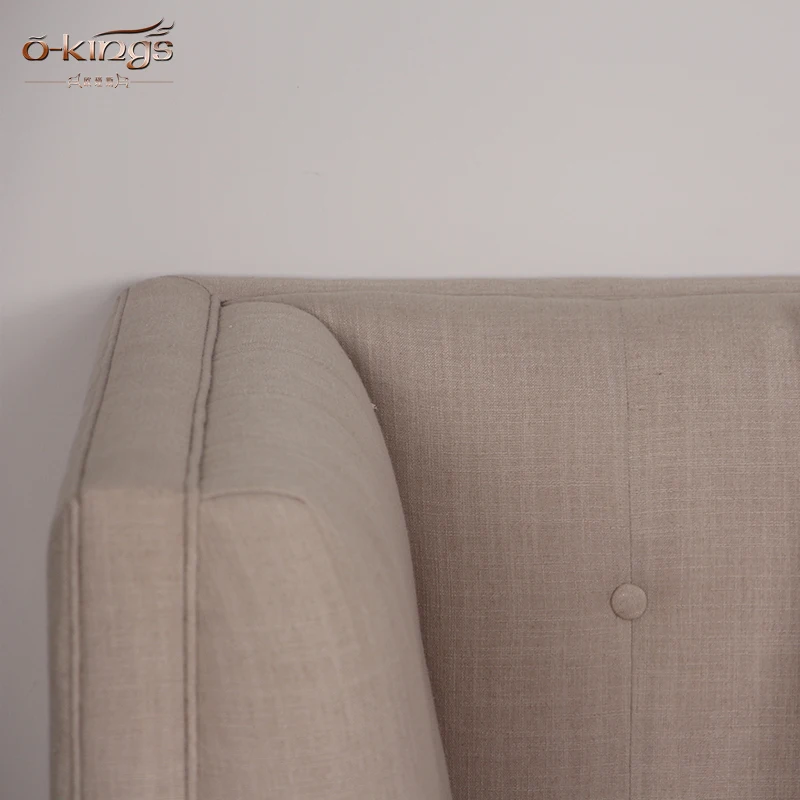 furniture living room sofa luxury Solid wood hotel lobby sofa design