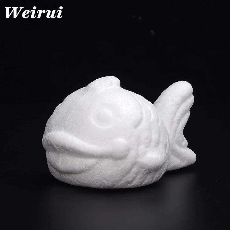 Styrofoam material foam fish/whale toy for children Puzzle toy painting color white model