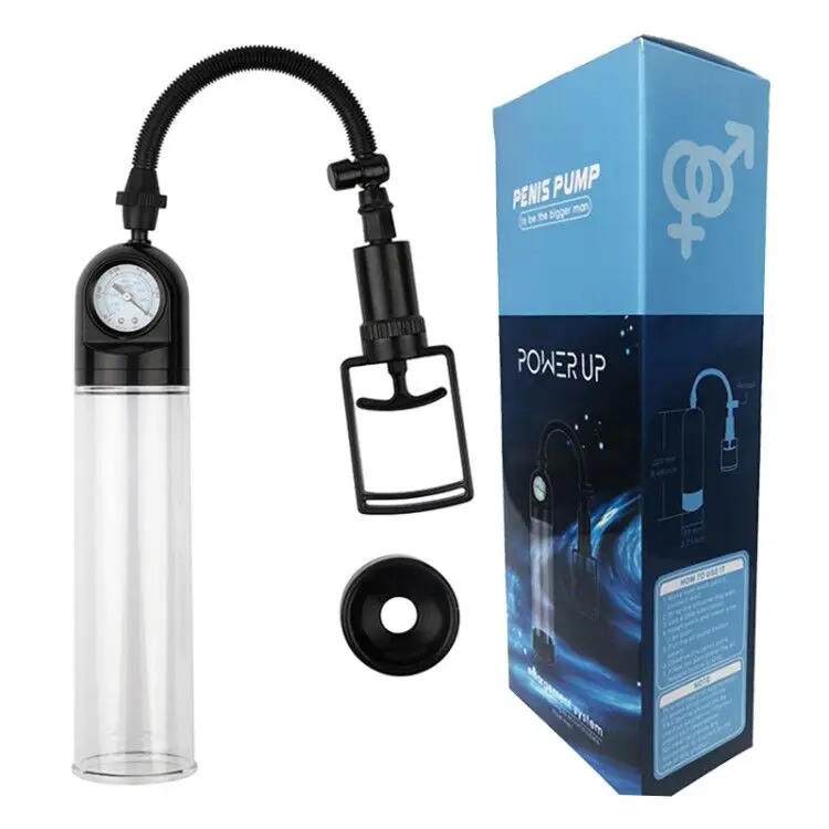 Penis Enlargement Extender Pump with Barometer Adult product
