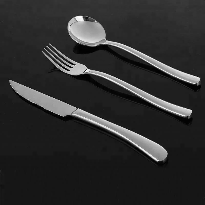 
Restaurant Silver Stainless Steel Cutlery Set Flatware Set Tableware Set 