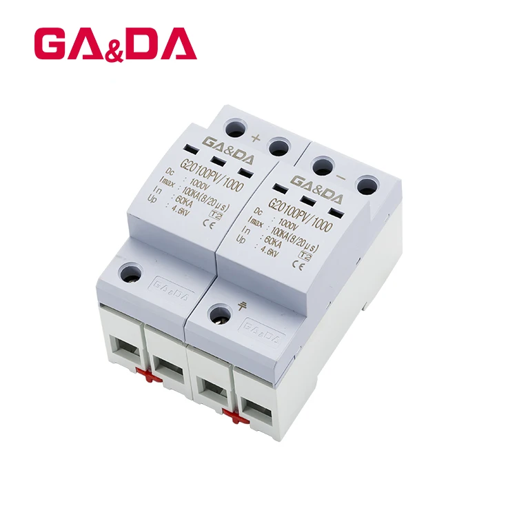 GADA 1000V/1500V type 2 power surge voltage protection device