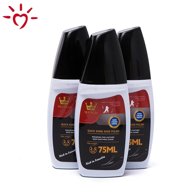 
China manufacturer bottle plastic black cleaner color wholesale custom sponge liquid brands of shoe polish 