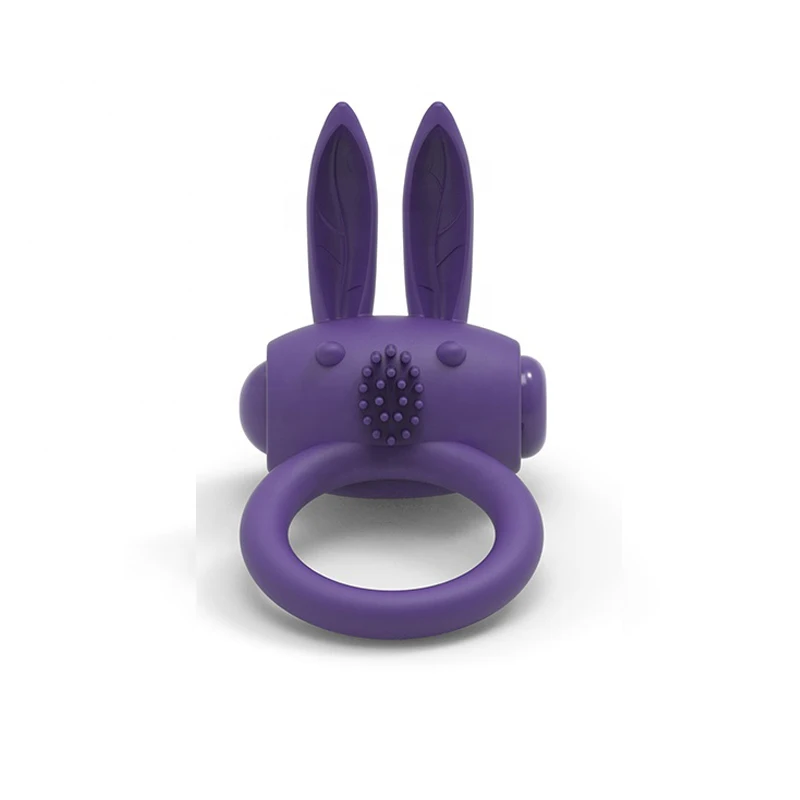 Sex toy manufacturer Delay Lock Fine Sex Toys Vibrating Penis Ring Silicone Rabbit Cock Ring Vibrator