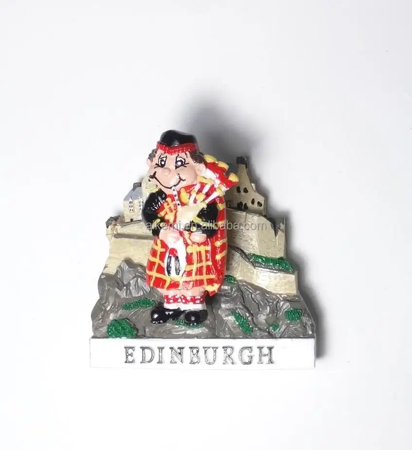 England Scottish Piper Dangle Resin 3D fridge Magnets,3d design fridge magnets,toursit souvenir fridge magnets