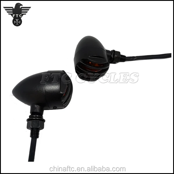 Motorcycle Custom Vintage Aluminum grilled Turn signals, indicator,Turn light