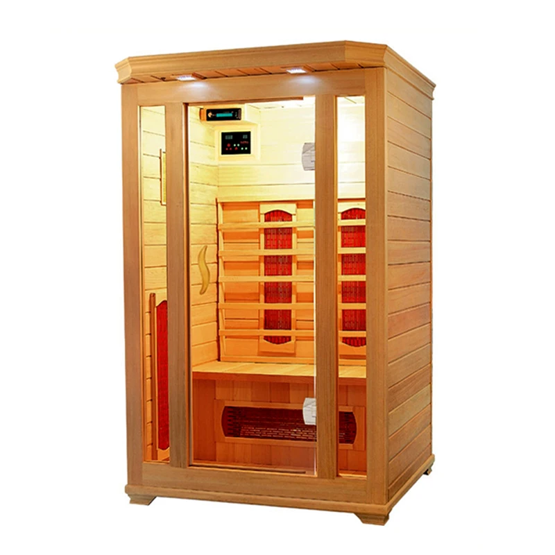 suana 2 person hemlock wood home relax slim indoor near far infrared sauna