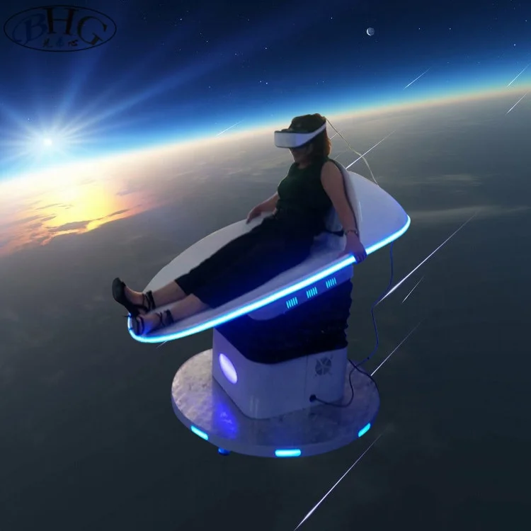 coin operated 9d dynamic cinema with 1 seat vr sliding simulator Indoor Playground Equipment with skiing games