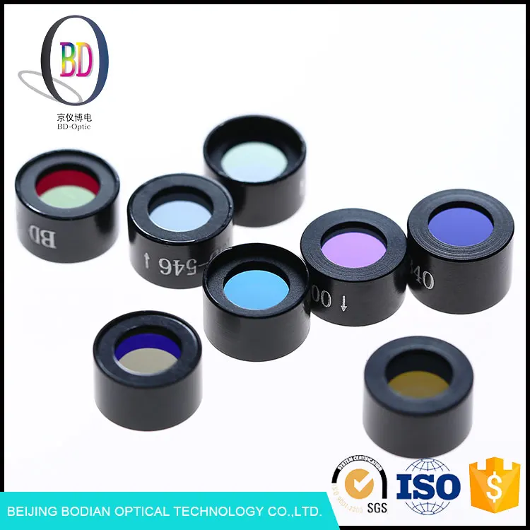 Narrow Bandwidth Optical BK7 Glass Filter with ISO9001, K9 Optcial CCD Filter