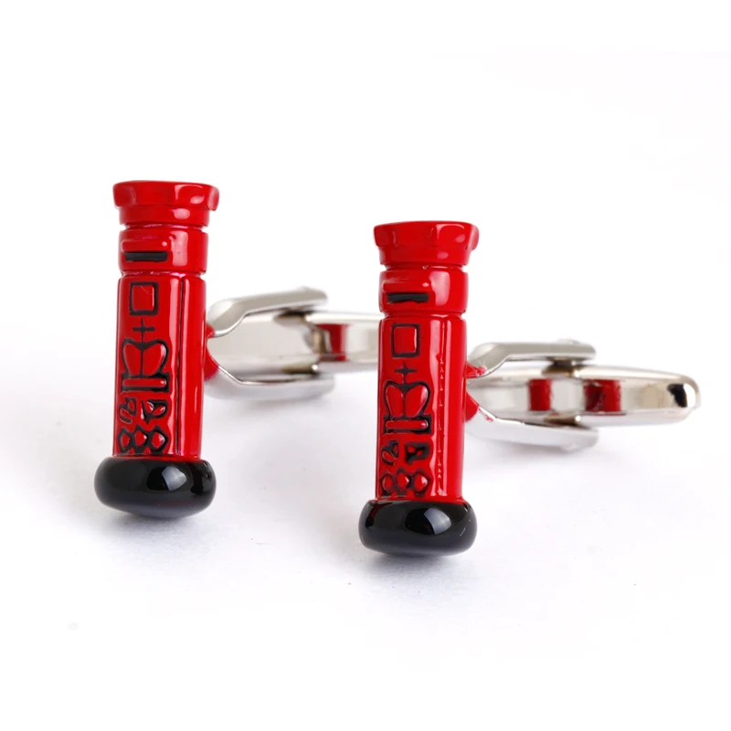 Red Mail Box Shirt Cufflinks for Men