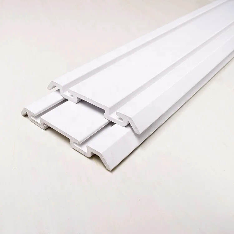 Heavy duty pvc slatwall for hanging display and garage storage track slatwall panels