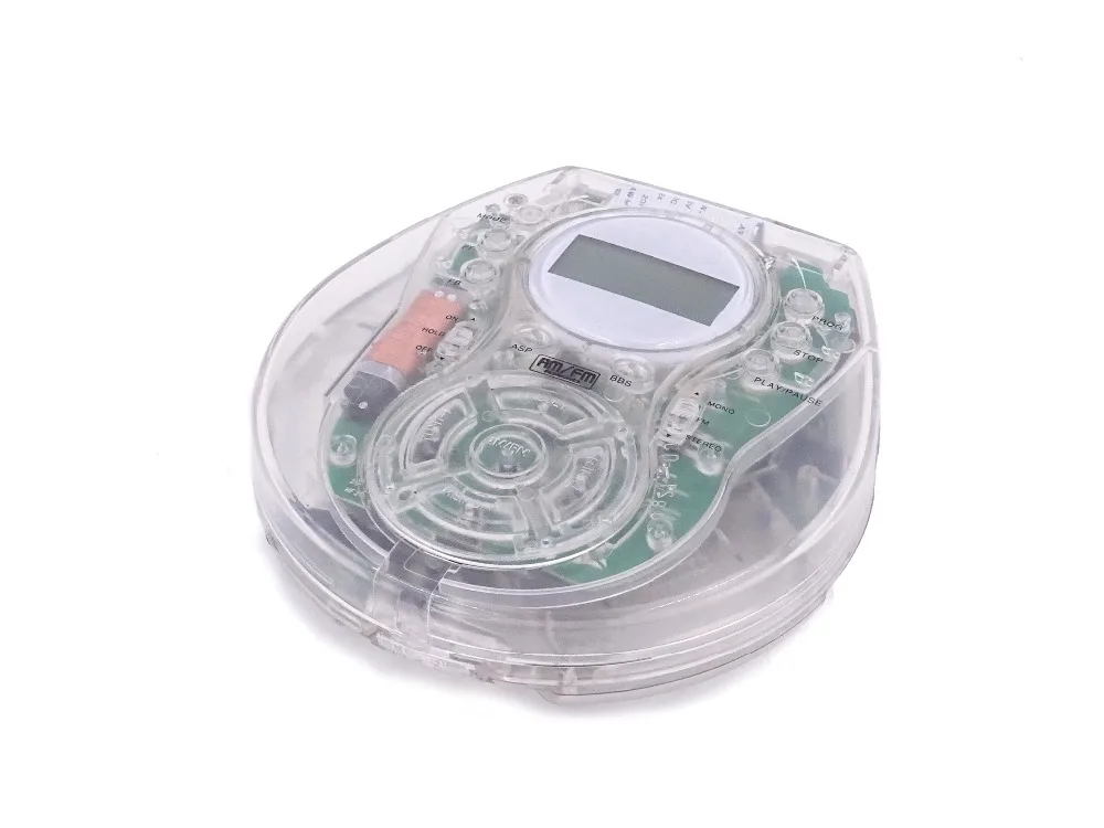 Personal CD Discman CD/MP3 player (transparent)