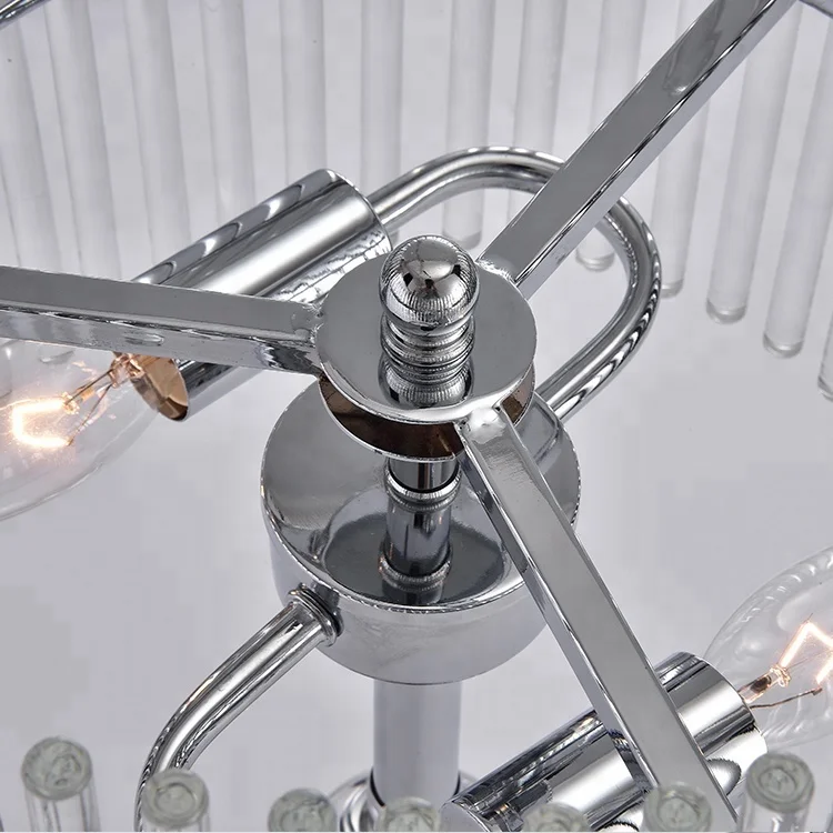 
Home Decor Reading Lamp Chrome hotel crystal table lamps luxury 