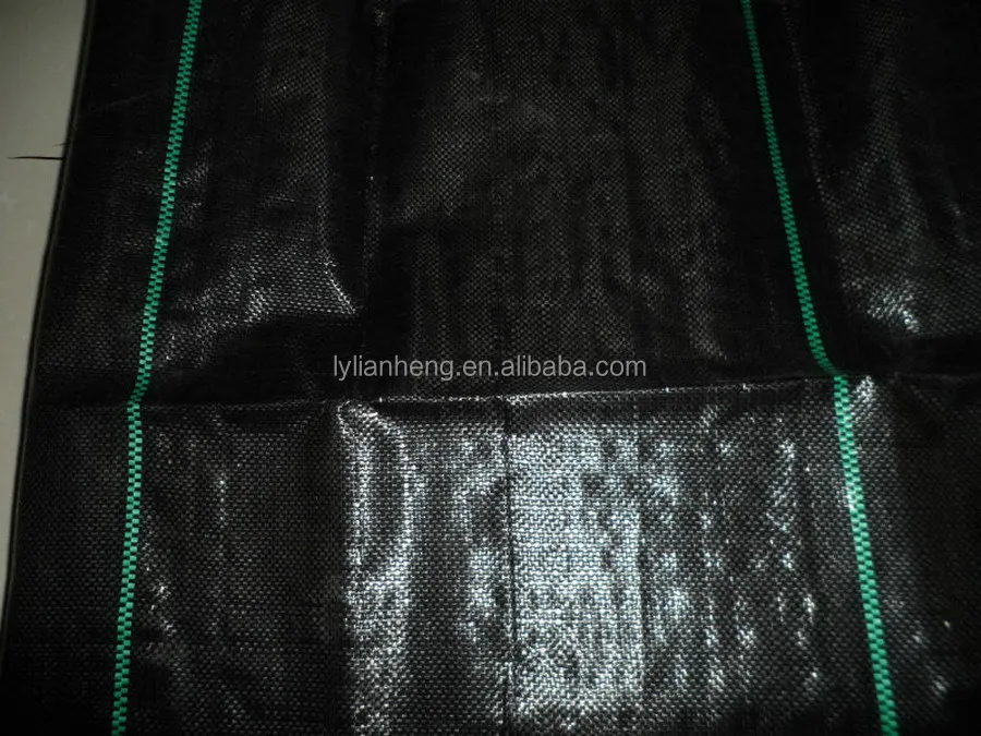 
100 Lined Ground Cover Weed Control Fabric Membrane Mulch 