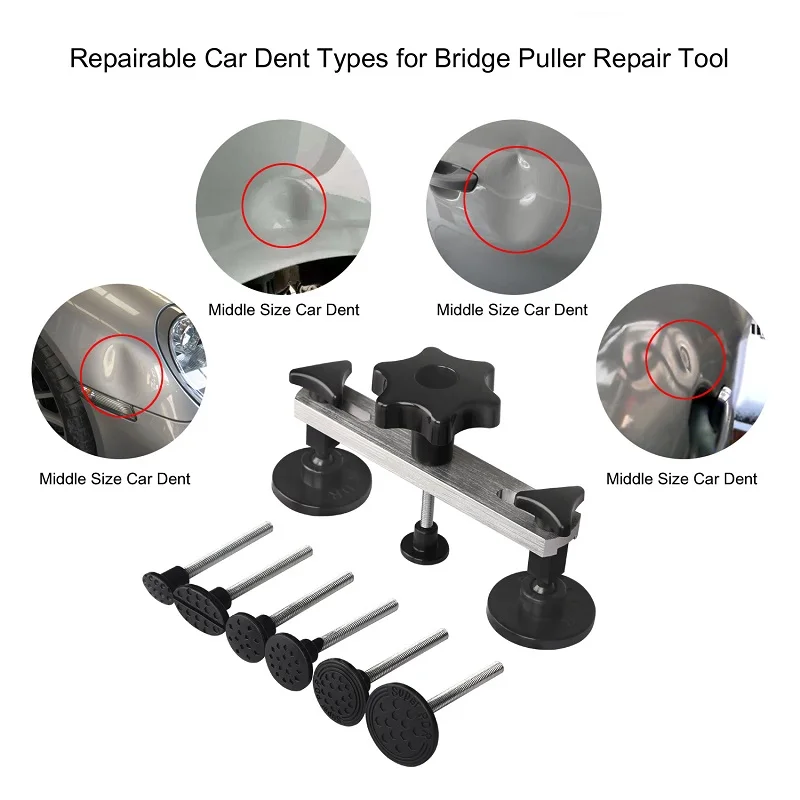 PDR Tools Dent Puller Reflector Board Suction Cups Car Body Repair Kit