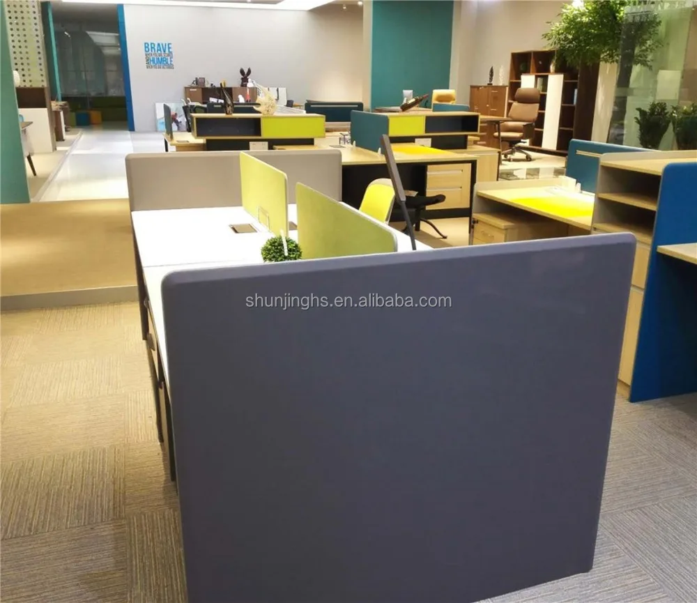 
newest design 4 persons modern modular office workstation 