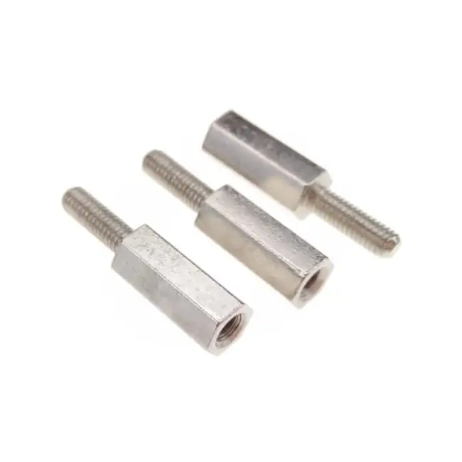 Латунные шестигранные распорки, наружная и внутренняя резьбы, никелевая отделка, крепежи M3 для сборки ПК