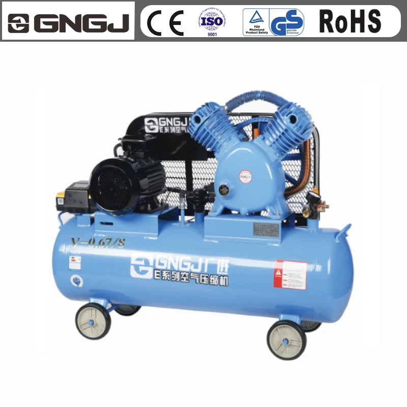 935 скорость Промышленный Портативный поршневой воздушный компрессор с ременным приводом