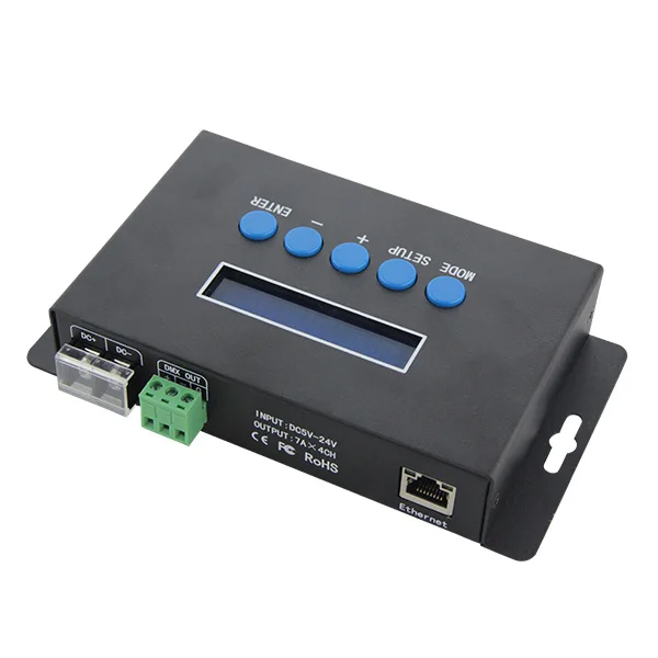 BC-204 4 channels Ethernet -SPI WS2811 RGBW  Pixel Artnet LED controller for hotel light show light