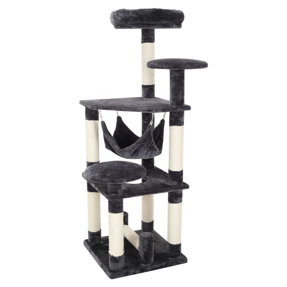 Home Style Wooden Cat Scratcher Tree Furniture Big Cat Tree