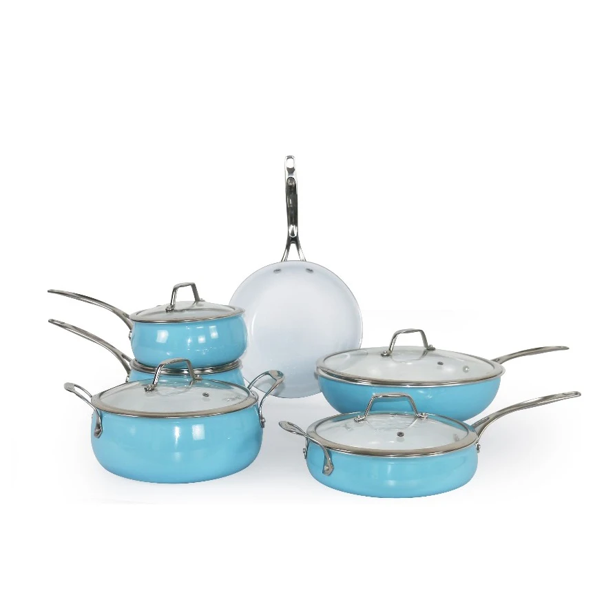 
BIG GIRL pressed aluminium non-stick cookware set 