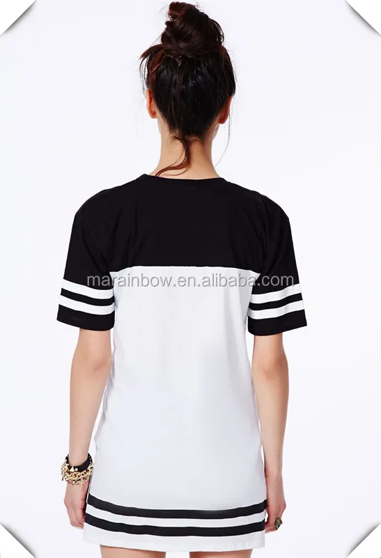 Womens Oversized Longline T Shirt Girls T Shirt Dress Hip Hop Clothing Fashion Wholesale Street wear