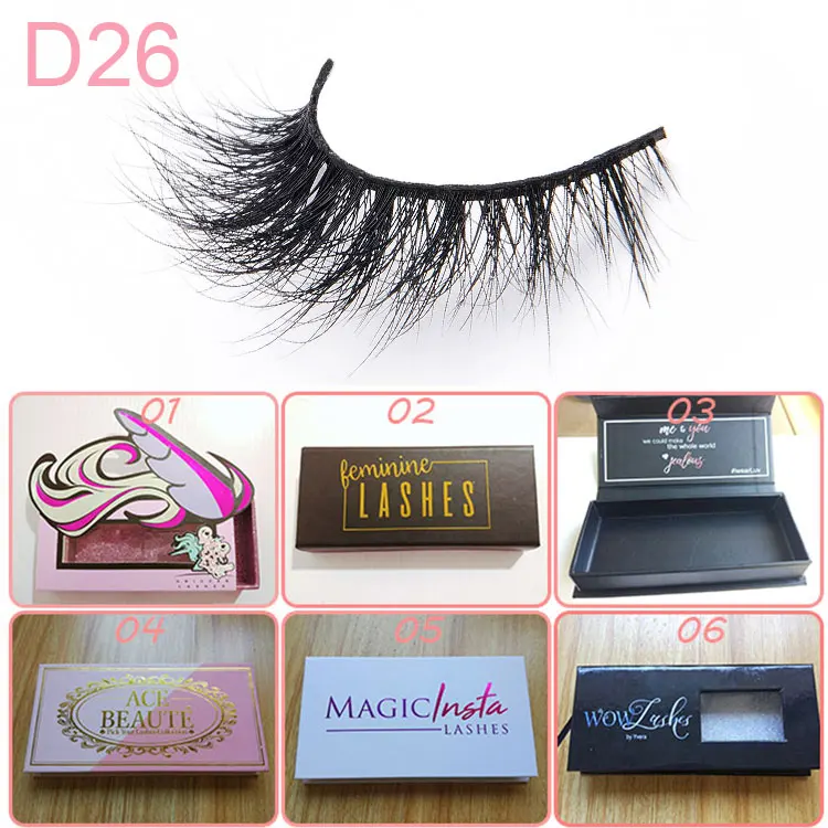 
Wholesale Glamorous Eye Lashes Own Brand Eyelashes And Private Label 3d Eyelashes Faux Mink Lashes 